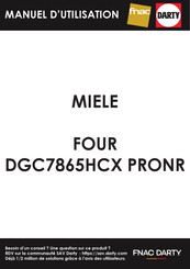 Miele DGC7865HCX Mode D'emploi Et Instructions De Montage