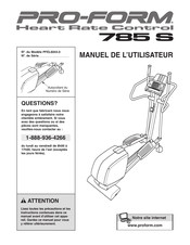 Pro-Form 786 S Heart Rate Control Manuel De L'utilisateur