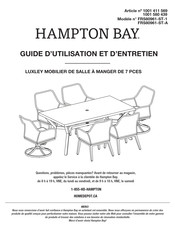 HAMPTON BAY 1001 580 439 Guide D'utilisation Et D'entretien