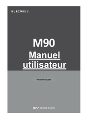 Kurzweil M90 Manuel Utilisateur