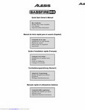 Alesis BASSFIRE 60 Guide D'installation Rapide