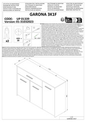 Homemate GARONA 3K1F Instructions D'assemblage