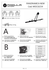 Modula MOCS0254 Instructions D'installation