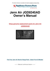 Jenn-Air JGD8345AD Mode D'emploi