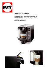 DeLonghi EN 690 Titanium Manuel D'utilisation