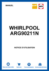 Whirlpool ARG90211N Mode D'emploi