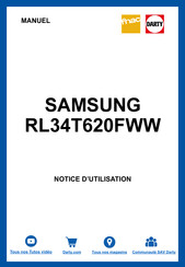 Samsung RL34T620FWW Manuel D'utilisation