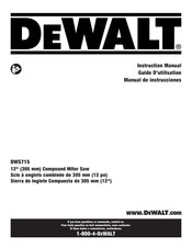 DeWalt DWS715-CA Guide D'utilisation