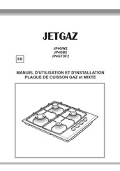 JETGAZ JP4GW2 Manuel D'utilisation Et D'installation