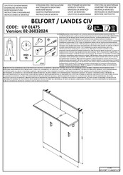 Dedeman BELFORT UP 01475 Instructions D'assemblage