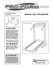 Pro-Form PETL52010 Manuel De L'utilisateur