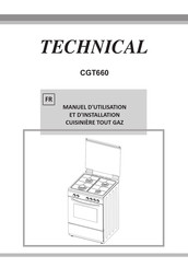 Technical CGT660 Manuel D'utilisation Et D'installation