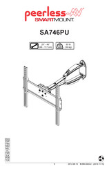 peerless-AV SMARTMOUNT SA746PU Mode D'emploi