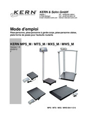 KERN MPS M Serie Mode D'emploi