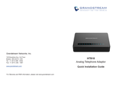 Grandstream Networks HT818 Guide D'installation Rapide