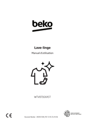 Beko WTV8716XAST Manuel D'utilisation