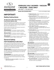 sunjoe 24V-X2-BVM190-CT Manuel D'instructions