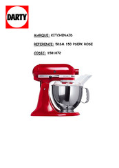 KitchenAid 5KSM150PSEPK Manuel D'utilisation