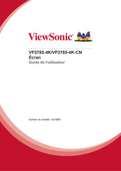 ViewSonic VP2785-4K Guide De L'utilisateur