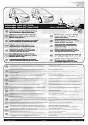 ECS Electronics VW-063-D1 Instructions De Montage