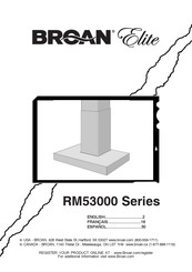 Broan Elite RM533604 Mode D'emploi