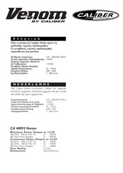 Caliber Venom CA 400V2 Instructions De Montage