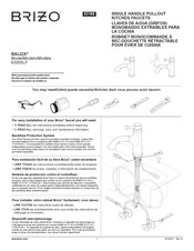 Brizo BALIZA 63005LF-RB Instructions D'installation