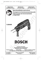 Bosch 11250 VSR Consignes De Fonctionnement/Sécurité