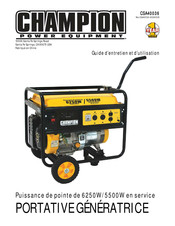 Champion Power Equipment CSA40036 Guide D'entretien Et D'utilisation