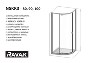 RAVAK NSKK3-90 Instructions De Montage