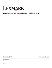 Lexmark Prevail Pro700 Serie Guide De L'utilisateur