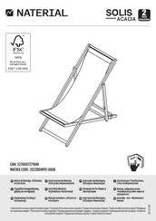 Naterial SOLIS ACACIA 2022R09P01-0008 Notice De Montage, Utilisation Et Entretien