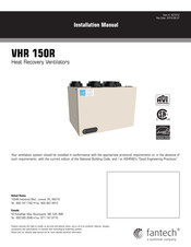 Fantech 427212 Instructions D'installation