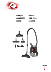 Hoover TE69 Manuel D'utilisation