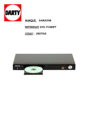 Samsung DVD-P1080P7 Mode D'emploi