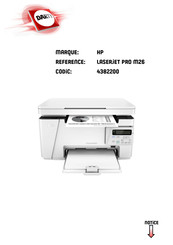 HP LaserJet Pro MFP M27 Guide De L'utilisateur