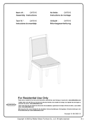 Walker Edison CATD1E Instructions De Montage