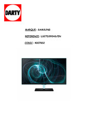 Samsung LS27D390HS/EN Manuel D'utilisation