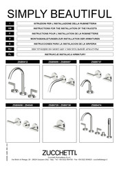 ZUCCHETTI SIMPLY BEAUTIFUL ZSB5412 Instructions Pour L'installation