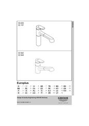 Grohe Europlus 32 944 Manuel D'installation