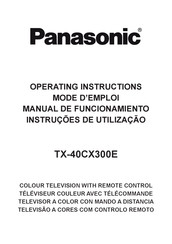 Panasonic TX-40CX300E Mode D'emploi