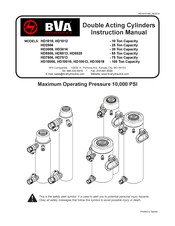 BVA Hydraulics HD3008 Manuel D'instructions