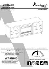 Ameriwood HOME 1822872COM Instructions D'assemblage