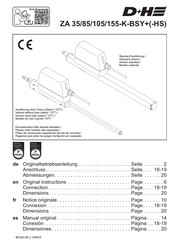 D+H ZA 155-K-BSY-HS Manuel D'utilisation