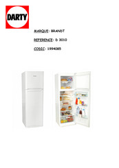 Brandt D 3010 Guide D'utilisation Et D'installation