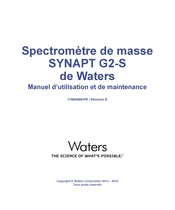 Waters SYNAPT G2-S Manuel D'utilisation Et De Maintenance