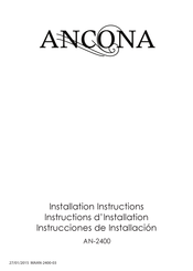 Ancona AN-2400 Instructions D'installation