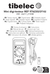 tibelec DT102 Notice D'utilisation