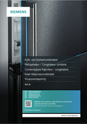 Siemens iQ500 KG49NAIDP Notice D'utilisation