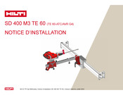 Hilti SD 400 M3 TE 60 Notice D'installation